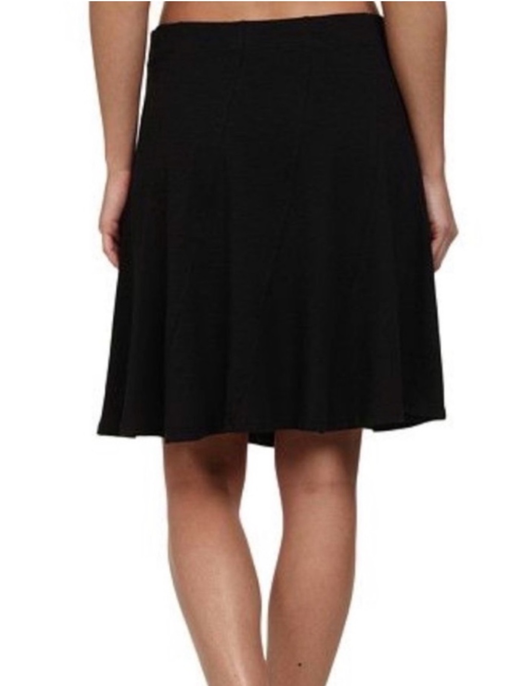 Toad&Co Chaka Skirt Black Organic Cotton Tencel Blend A-Line Activewear-Small